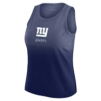 Women's WEAR by Erin Andrews x Gracie Hunt Navy New York Giants Ombre Tank Top