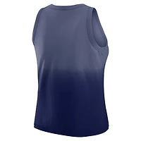 Women's WEAR by Erin Andrews x Gracie Hunt Navy New York Giants Ombre Tank Top