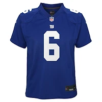 Maillot de match Nike Jaxson Dart Royal New York Giants pour jeunes