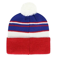 Youth '47 Royal/Red New York Giants Peewee Cuffed Knit Hat with Pom