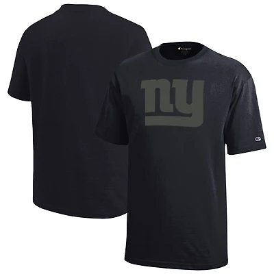 Youth Champion  Black New York Giants Tonal T-Shirt