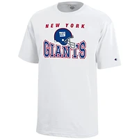 T-shirt graphique blanc des Giants de New York, champion junior