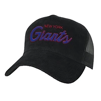 Youth Mitchell & Ness Black New York Giants Times Up Precurved Trucker Adjustable Hat