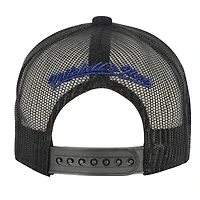 Youth Mitchell & Ness Black New York Giants Times Up Precurved Trucker Adjustable Hat