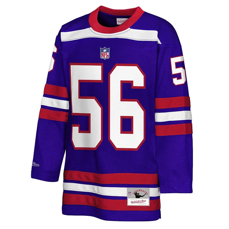 Maillot de hockey tendance Mitchell & Ness Lawrence Taylor Royal des New York Giants pour jeunes