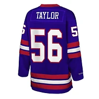 Youth Mitchell & Ness Lawrence Taylor Royal New York Giants Hockey Fashion Jersey