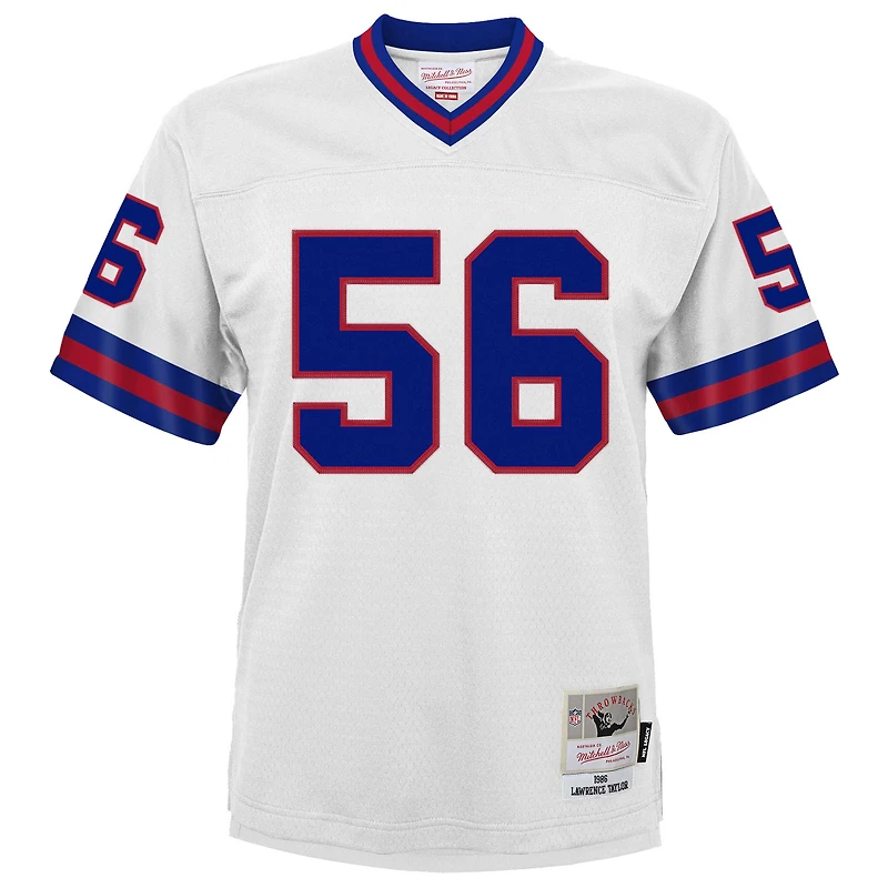 Maillot Mitchell & Ness Lawrence Taylor White New York Giants 1986 pour joueur retraité
