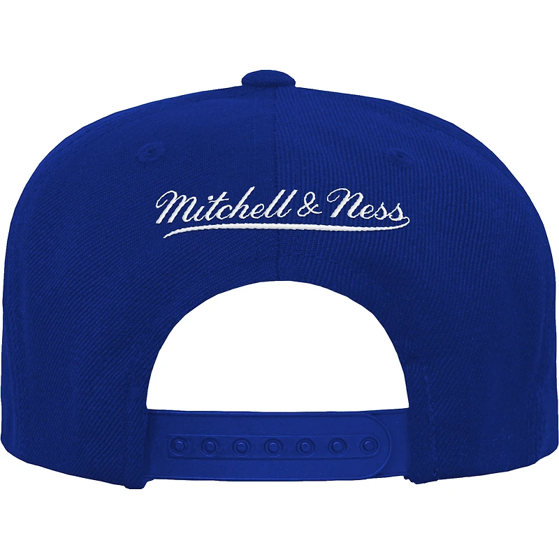 Youth Mitchell & Ness Royal New York Giants Gridiron Classics Ground Snapback Hat