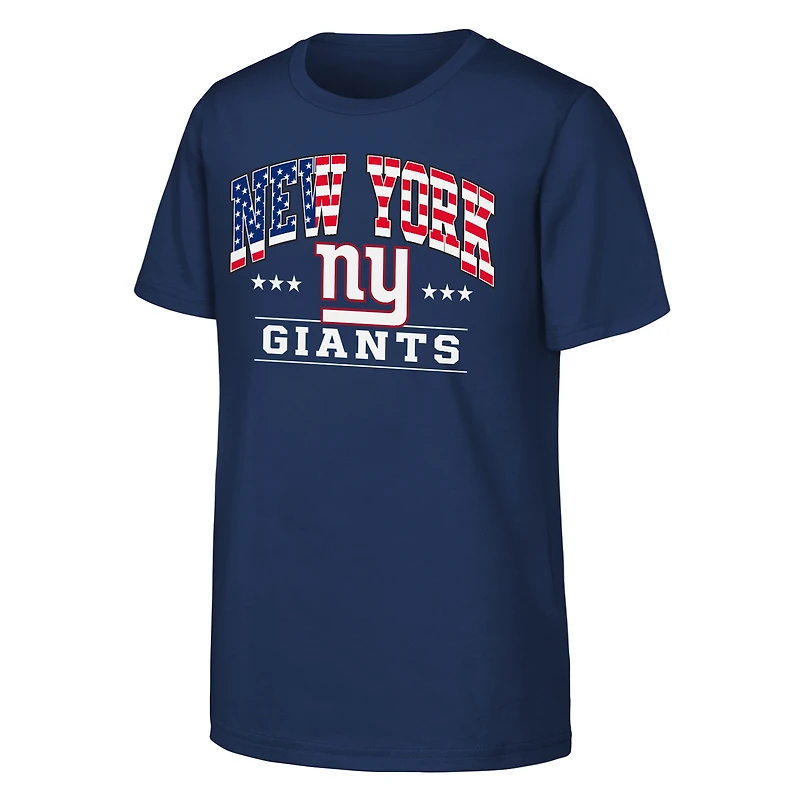 Youth  Navy New York Giants Americana Arch T-Shirt