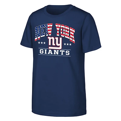 Youth  Navy New York Giants Americana Arch T-Shirt