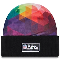 Bonnet en tricot à revers pour enfant New York Giants 2023 NFL Crucial Catch New Era noir