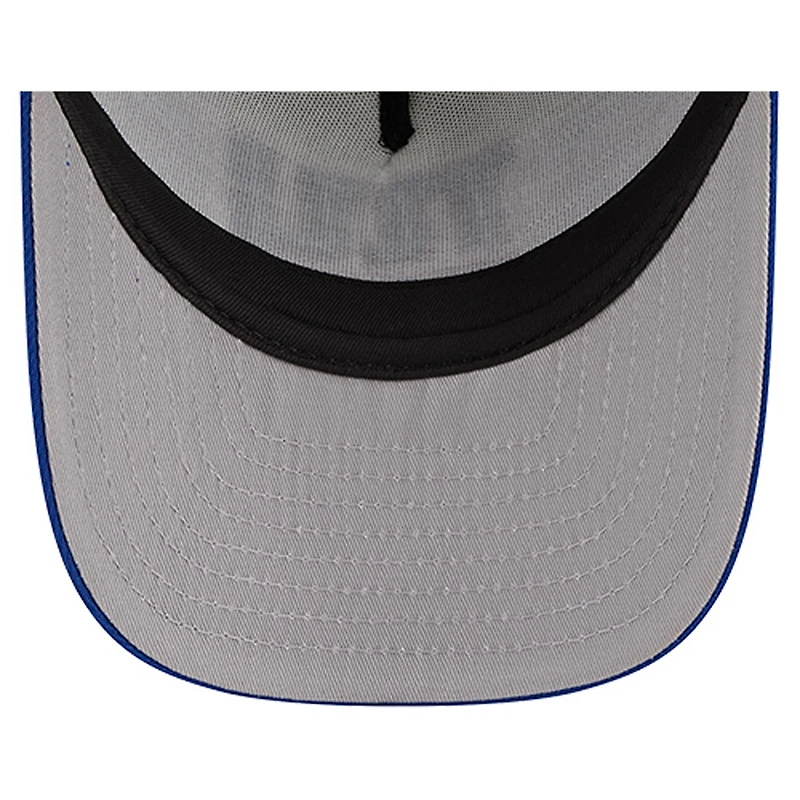 Casquette de camionneur ajustable New Era crème/bleu royal New York Giants Banner 9FIFTY A-Frame pour jeune