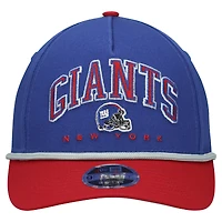 Casquette ajustable New Era Royal/Red New York Giants Arch COOLERA 9FORTY A-Frame pour jeune