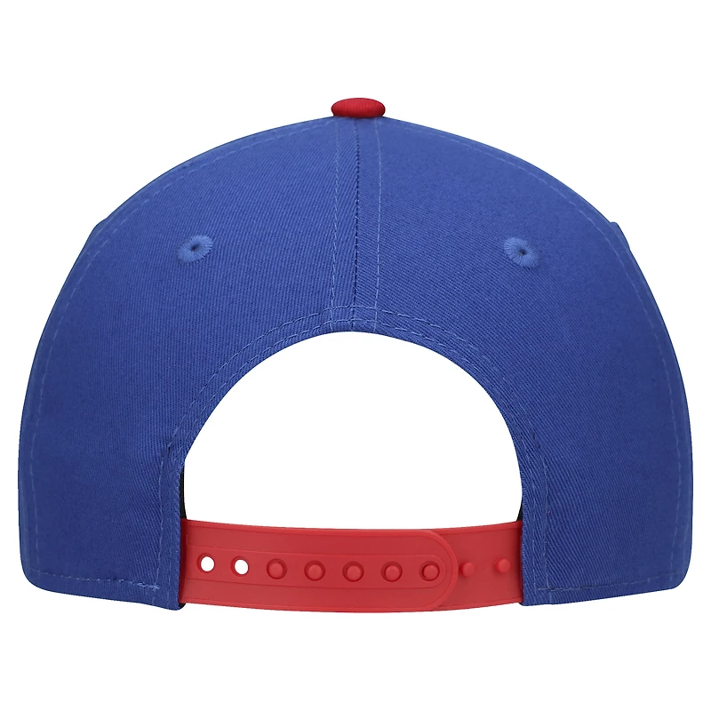 Youth New Era Royal/Red New York Giants Arch COOLERA 9FORTY A-Frame Adjustable Hat