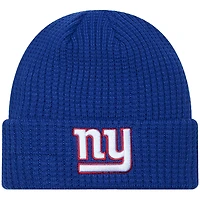 Bonnet en tricot à revers avec apprêt New Era Royal New York Giants pour jeune