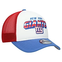Youth New Era  White/Royal New York Giants Streak 9FORTY A-Frame Adjustable Hat