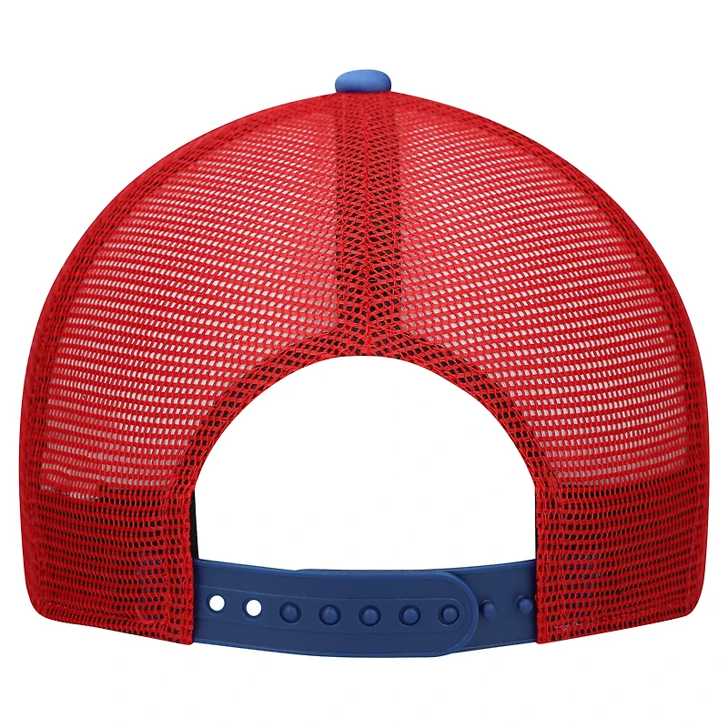 Youth New Era White/Royal New York Giants Streak 9FORTY A-Frame Adjustable Hat