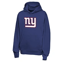 Youth Nike Cam Skattebo Royal New York Giants Name & Number Club Fleece Hoodie