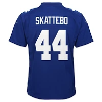 Maillot de match Nike Cam Skattebo Royal New York Giants pour jeune