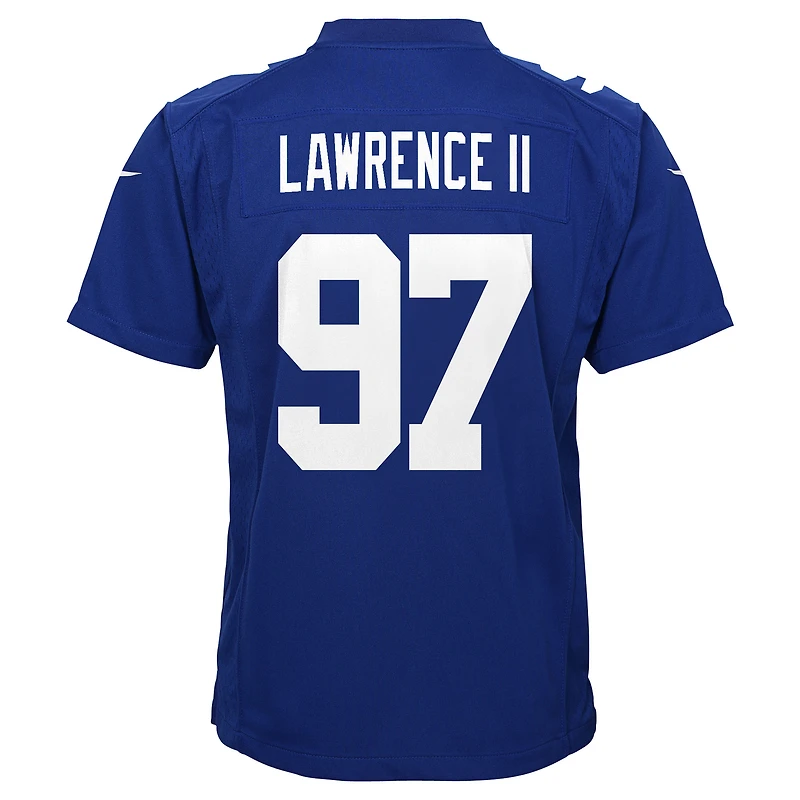Maillot de match Nike Dexter Lawrence Royal des New York Giants pour jeunes