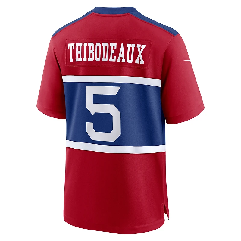 Maillot de match Nike Kayvon Thibodeaux rouge des New York Giants pour jeune