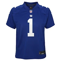 Maillot de match Nike Malik Nabers Royal des New York Giants pour jeune
