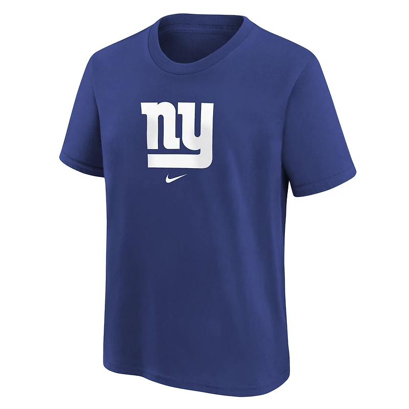 T-shirt à logo Nike Royal New York Giants pour jeune