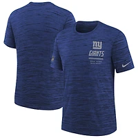 T-shirt Nike Dri-FIT Royal New York Giants Sideline Velocity pour enfant