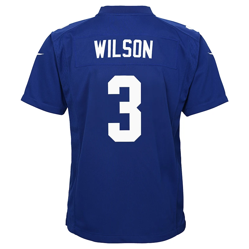 Maillot de match Nike Russell Wilson Royal des New York Giants pour jeune