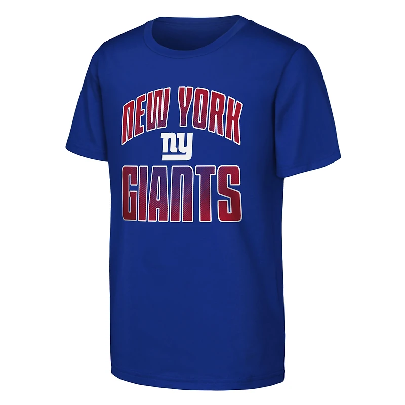 Lot de 2 t-shirts Youth Outerstuff Royal New York Giants Never Quit