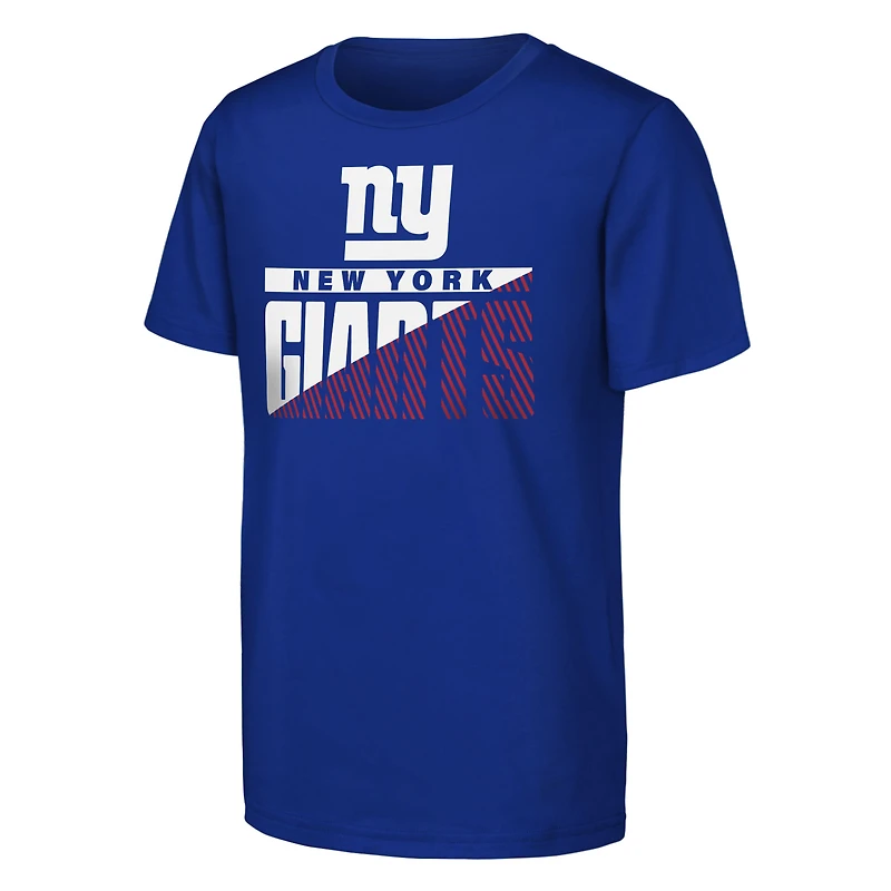 Lot de 2 t-shirts Youth Outerstuff Royal New York Giants Never Quit