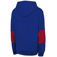 Youth Royal New York Giants Retro Fleece Pullover Hoodie
