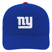 Youth Royal New York Giants Team Pre-Curved Adjustable Hat