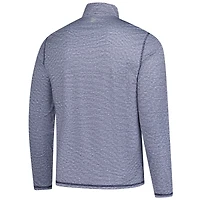 Pull à glissière quart de tour Johnston pour homme avec drapeau et hymne bleu marine chiné New York Golf Club