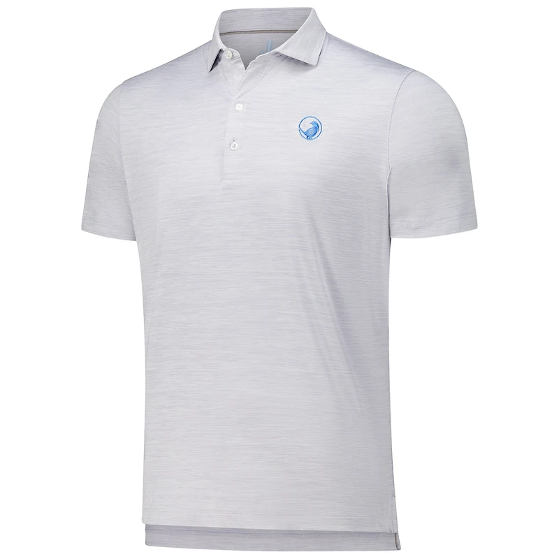 Men's johnnie-O Gray New York Golf Club Huron Solid Featherweight Performance Polo