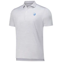 Men's johnnie-O Gray New York Golf Club Huron Solid Featherweight Performance Polo