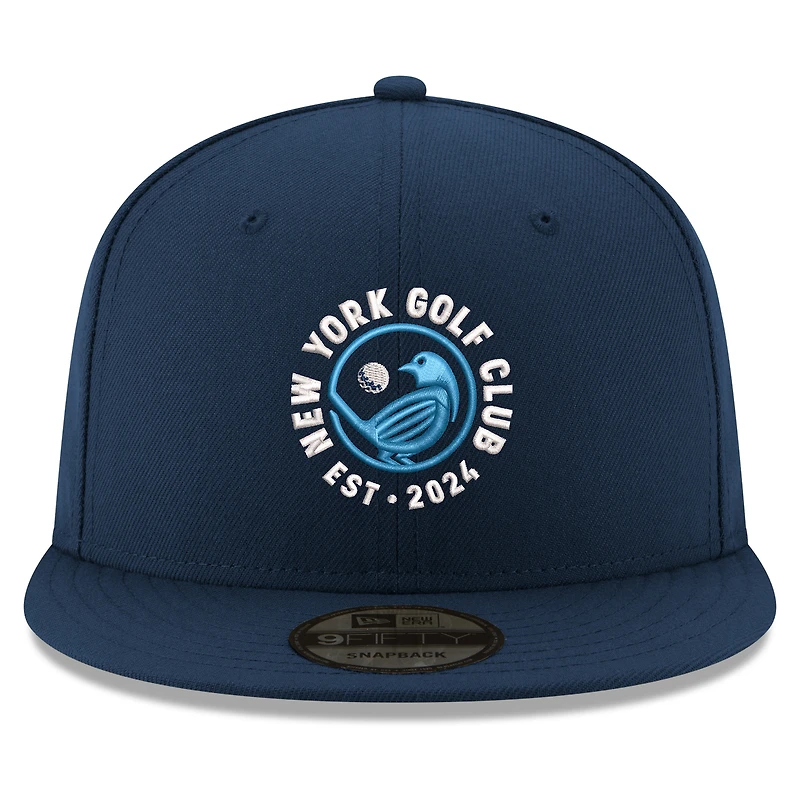 Casquette ajustable New Era 9FIFTY bleu marine pour homme, New York Golf Club