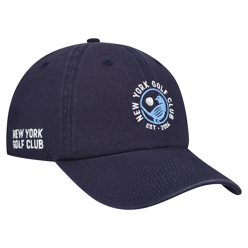 Casquette ajustable en sergé bleu marine Redvanly New York Golf Club pour homme