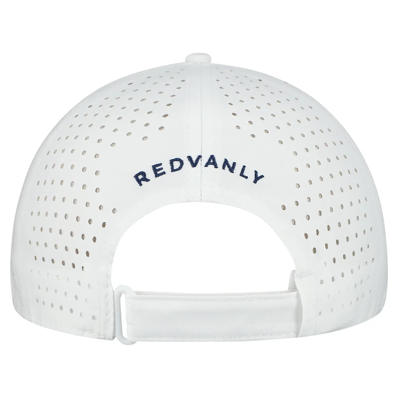 Casquette ajustable de performance Redvanly blanche pour homme avec logo du club de golf de New York