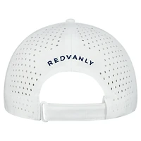 Casquette ajustable de performance Redvanly blanche pour homme avec logo du club de golf de New York