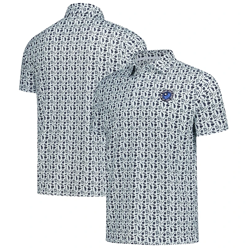Polo imprimé TGL X Barstool Blue New York Golf Club pour homme