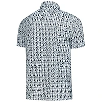 Men's TGL X Barstool  Blue New York Golf Club Printed Polo