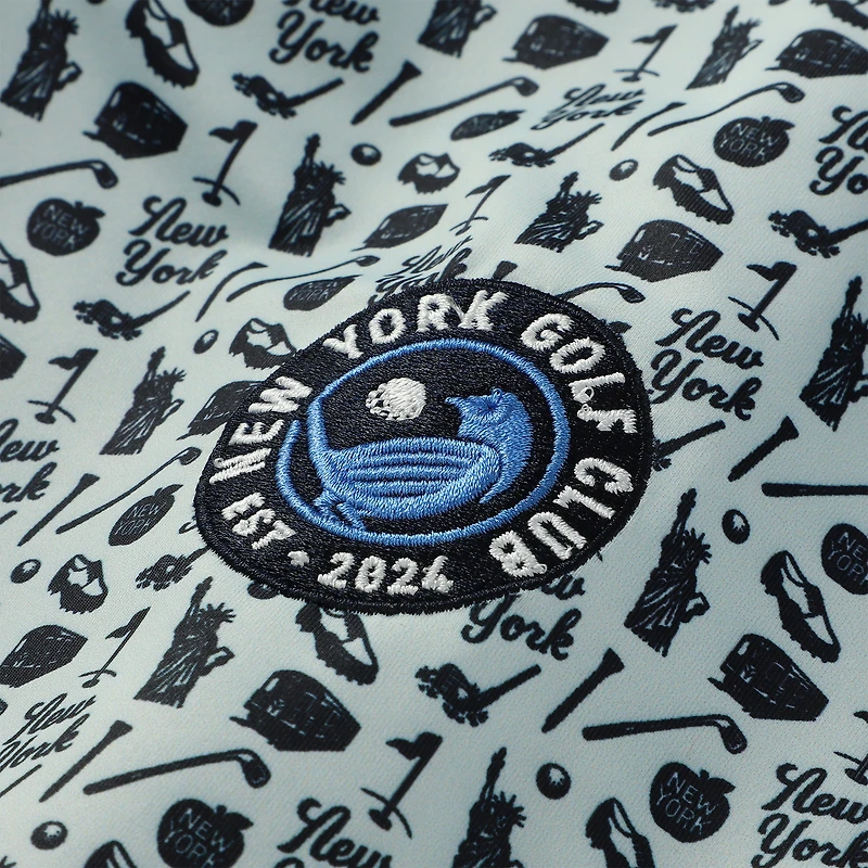 Polo imprimé TGL X Barstool Blue New York Golf Club pour homme