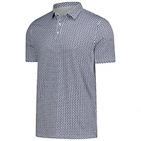 Men's  White New York Golf Club Logo Preformance Polo