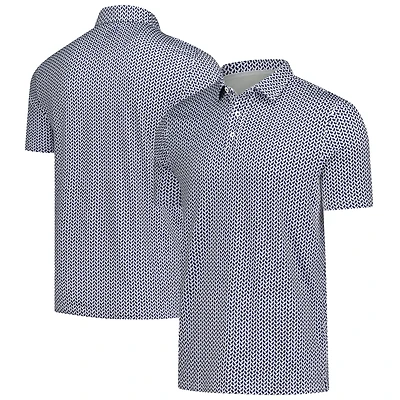 Men's  White New York Golf Club Logo Preformance Polo