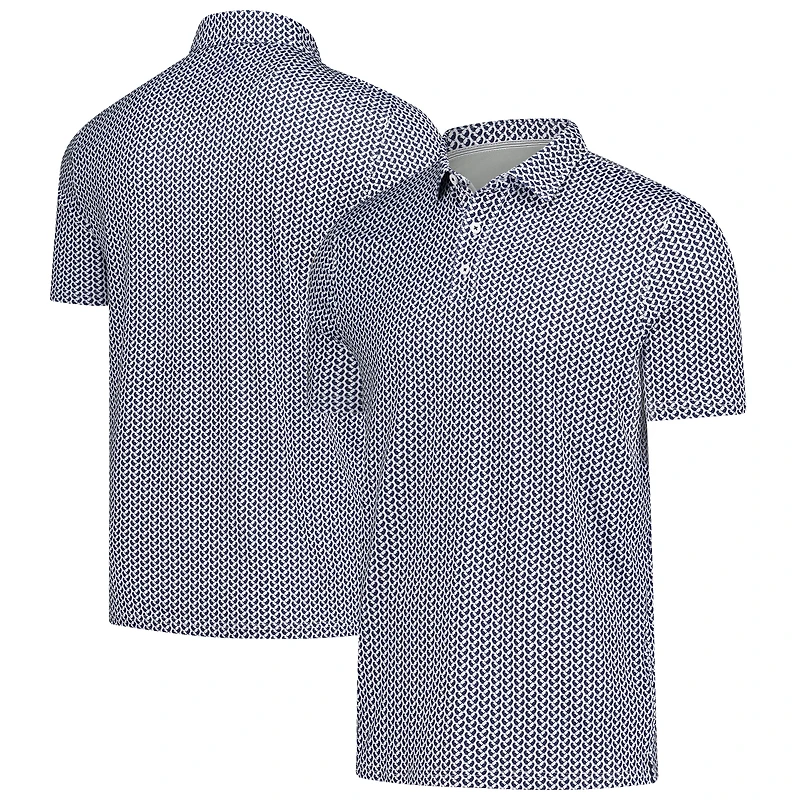Men's White New York Golf Club Logo Preformance Polo