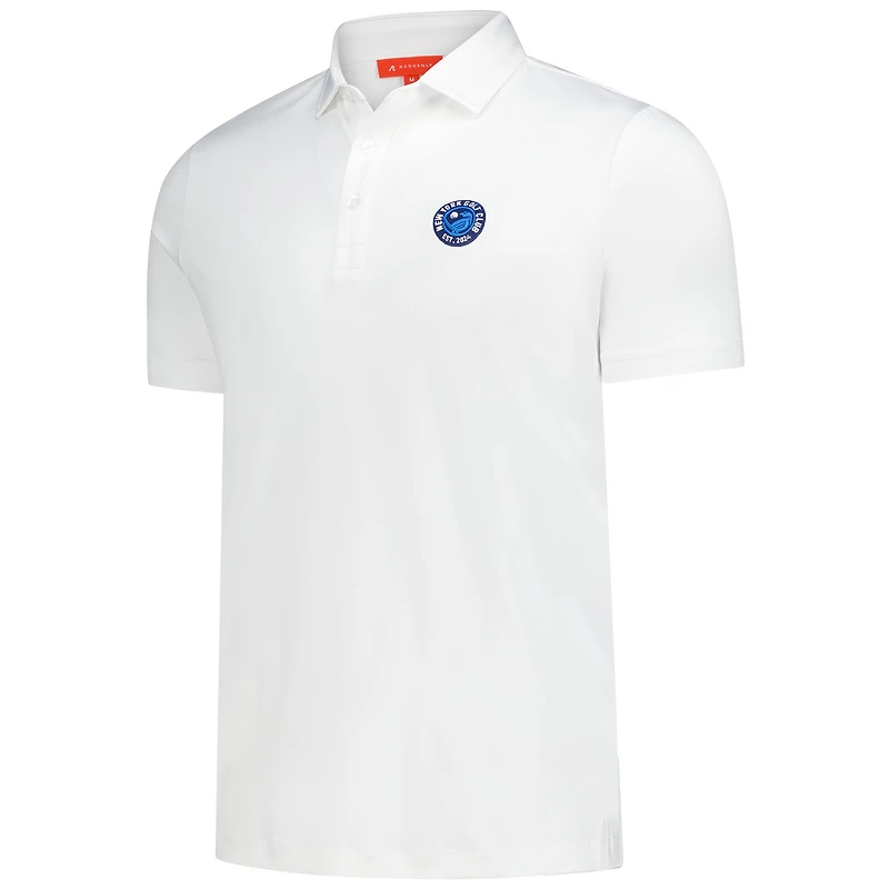 Polo alpin blanc Redvanly x New York Golf Club pour homme
