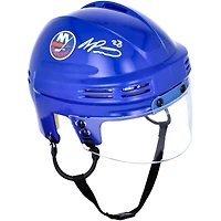 Casque bleu dédicacé par Alexander Romanov des Islanders de New York