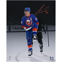 Anders Lee New York Islanders Autographed 16" x 20" Blue Jersey Celebrating Spotlight Photograph