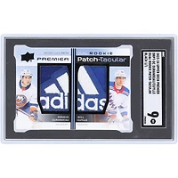 Arnaud Durandeau et Will Cuylle 2023-24 Upper Deck Premier Black Dual "adidas" Rookie Patch-Tacular 2 Color Relics #DRPT-DC #1/1 SGC Authenticated 9 Rookie Card